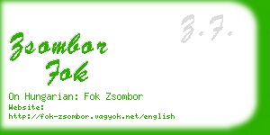 zsombor fok business card